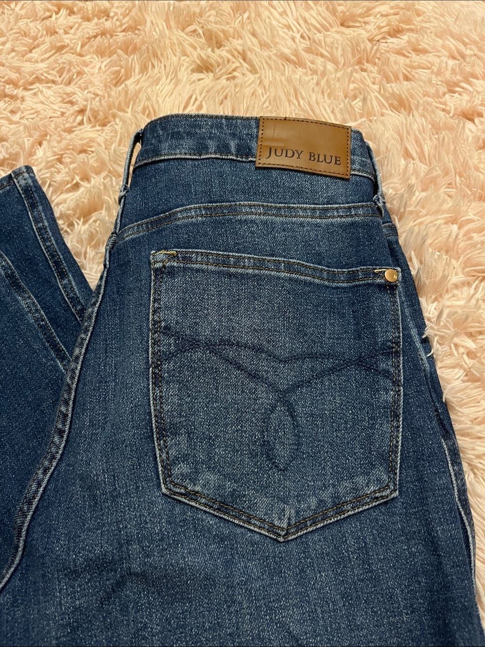 Judy Blue Dark Blue Retro Wide Leg Jeans - Picture 2 of 7